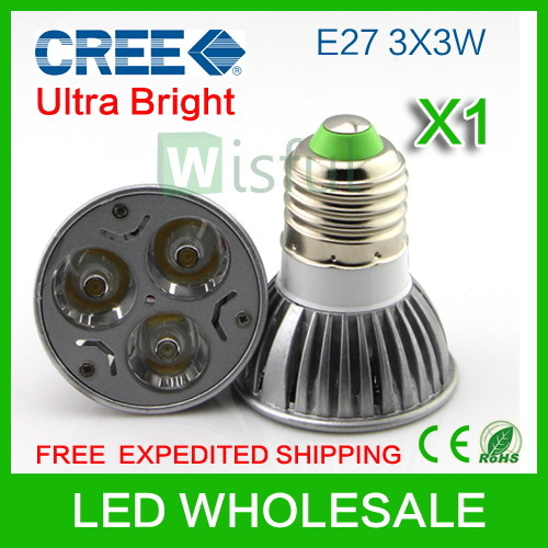 3x3W CREE Warm White LED Spot Light Bulb Lamp 60 angle VLS06